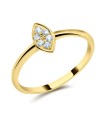 Shinny Pear Shaped Silver Ring NSR-548
